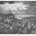 שמש בגבעון דום - צילום מסך מהתנ"ך בתמונות של דורה (ויקיפדיה) 