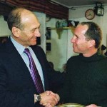 Ehud Olmert and Yaron Margolin