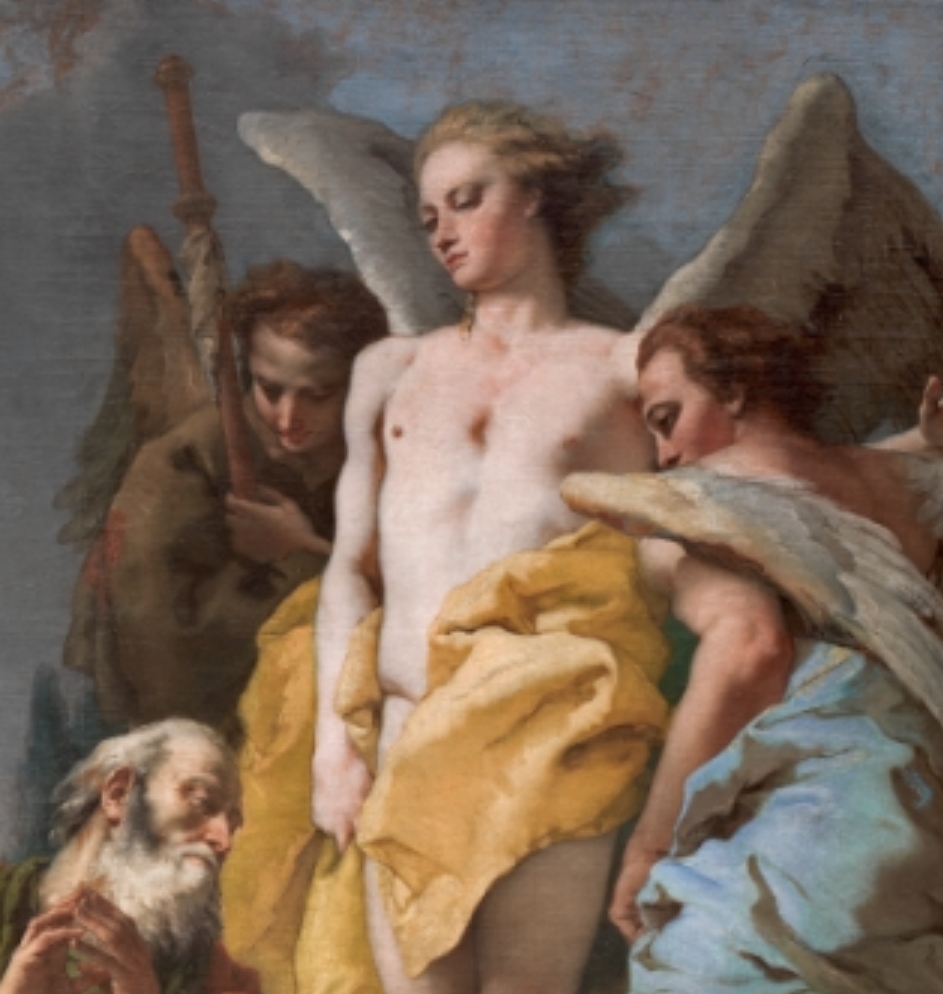 אברהם ושלוש המלאכים מאת ג'ובאני בטיסה טייפולו