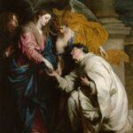 ואנתוני ואן דייק (Anthony van Dyck) בסגנון הבארוק. "חזון הרמן יוסף המבורך" (The Vision of the Blessed Hermann Joseph), הידועה גם בשם "האירוסין המיסטיים של הרמן יוסף המבורך למריה הבתולה".היצירה הייתה אחת מכמה שהוזמנו מוואן דייק על ידי אחוות הישועים באנטוורפן, אליה הצטרף האמן בשנת 1628. מוזיאון לתולדות האמנות (Kunsthistorisches Museum) בווינה, אוסטריה.